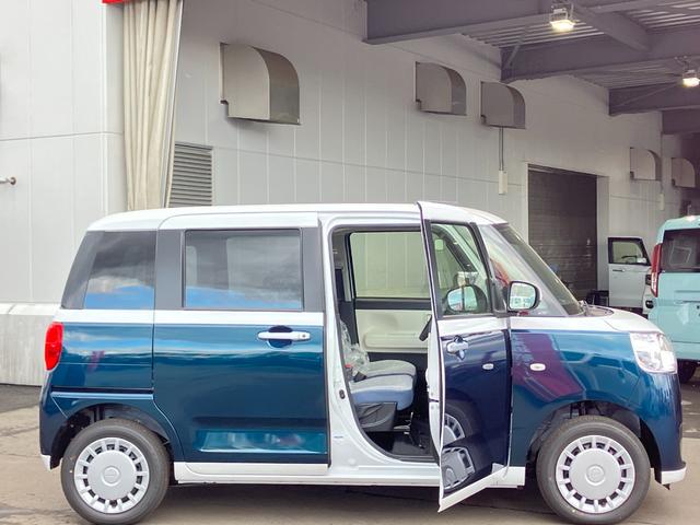 ムーヴキャンバス ストライプスX 届出済み未使用車 スマートアシスト 両側電動スライドドア イージークローザー スマートキー プッシュスタート 電動格納ミラー オーディオレス アイドリングストップ クリアランスソナー 4WD(13枚目)