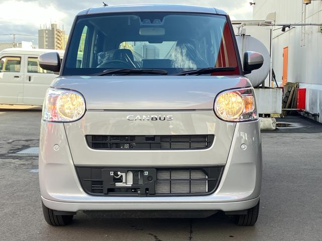 ムーヴキャンバス セオリーＸ　届出済み未使用車　スマートアシスト　両側電動スライドドア　イージークローザー　スマートキー　プッシュスタート　電動格納ミラー　オーディオレス　アイドリングストップ　クリアランスソナー　４ＷＤ（3枚目）