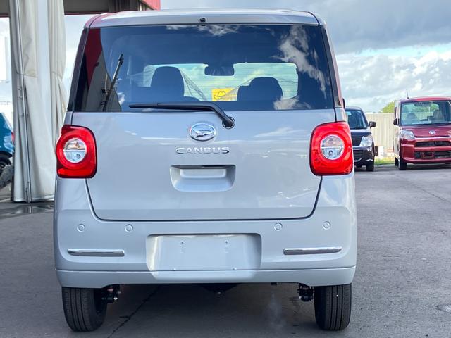 ムーヴキャンバス セオリーＸ　届出済み未使用車　スマートアシスト　両側電動スライドドア　イージークローザー　スマートキー　プッシュスタート　電動格納ミラー　オーディオレス　アイドリングストップ　クリアランスソナー　４ＷＤ（9枚目）