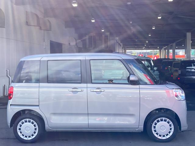 ムーヴキャンバス セオリーＸ　届出済み未使用車　スマートアシスト　両側電動スライドドア　イージークローザー　スマートキー　プッシュスタート　電動格納ミラー　オーディオレス　アイドリングストップ　クリアランスソナー　４ＷＤ（12枚目）