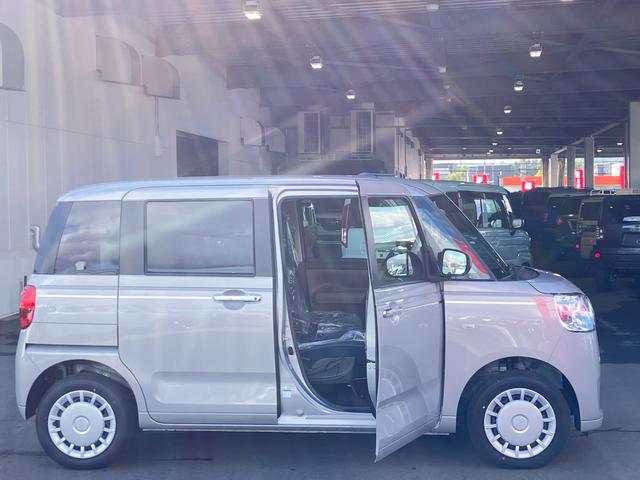 ムーヴキャンバス セオリーＸ　届出済み未使用車　スマートアシスト　両側電動スライドドア　イージークローザー　スマートキー　プッシュスタート　電動格納ミラー　オーディオレス　アイドリングストップ　クリアランスソナー　４ＷＤ（13枚目）