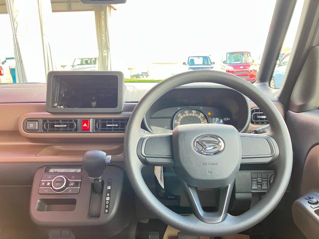 ムーヴキャンバス セオリーＸ　届出済み未使用車　スマートアシスト　両側電動スライドドア　イージークローザー　スマートキー　プッシュスタート　電動格納ミラー　オーディオレス　アイドリングストップ　クリアランスソナー　４ＷＤ（19枚目）