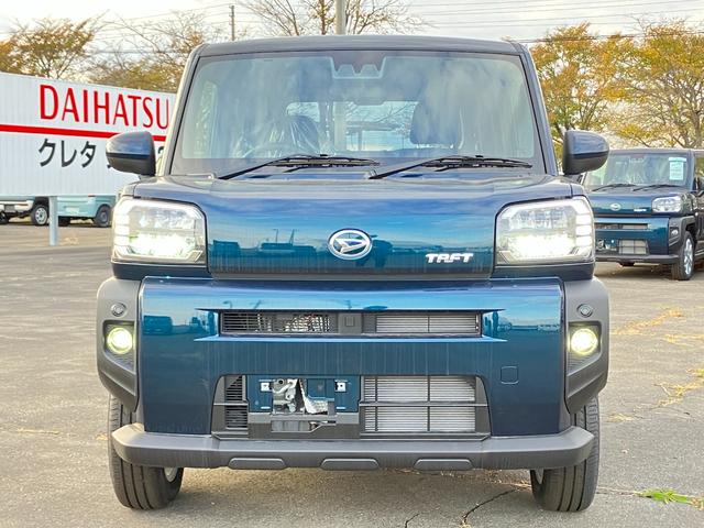 タフト Ｇ　届出済み未使用車　スマートアシスト　オーディオレス　ガラスルーフ　ＬＥＤヘッドライト　電動パーキングブレーキ　ブレーキホールド　クリアランスソナー　アイドリングストップ　横滑り防止　４ＷＤ（3枚目）