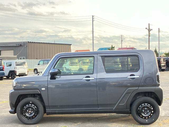 タフト Ｘ　届出済み未使用車　スマートアシスト　オーディオレス　ガラスルーフ　ＬＥＤヘッドライト　電動パーキングブレーキ　ブレーキホールド　クリアランスソナー　アイドリングストップ　横滑り防止　４ＷＤ（5枚目）