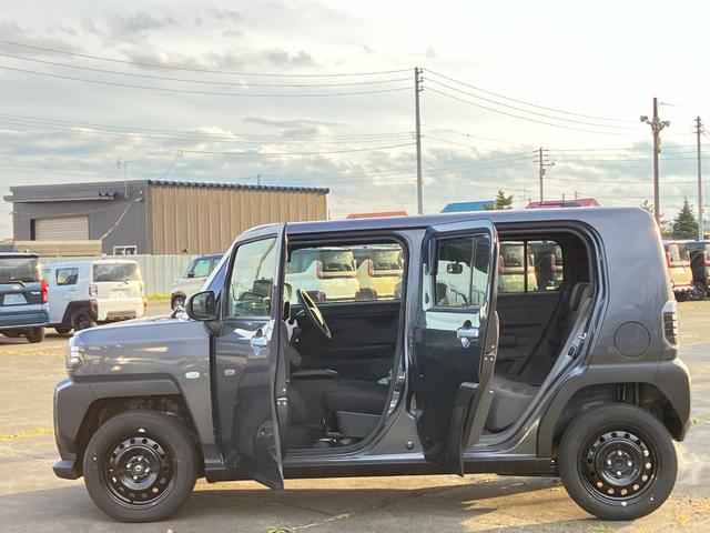 タフト Ｘ　届出済み未使用車　スマートアシスト　オーディオレス　ガラスルーフ　ＬＥＤヘッドライト　電動パーキングブレーキ　ブレーキホールド　クリアランスソナー　アイドリングストップ　横滑り防止　４ＷＤ（7枚目）