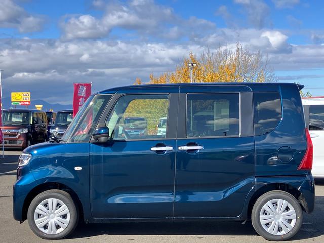 タント X 届出済み未使用車 スマートアシスト 片側電動スライドドア イージークローザー スマートキー プッシュスタート LEDヘッドライト オートライト オーディオレス アイドリングストップ 4WD(5枚目)