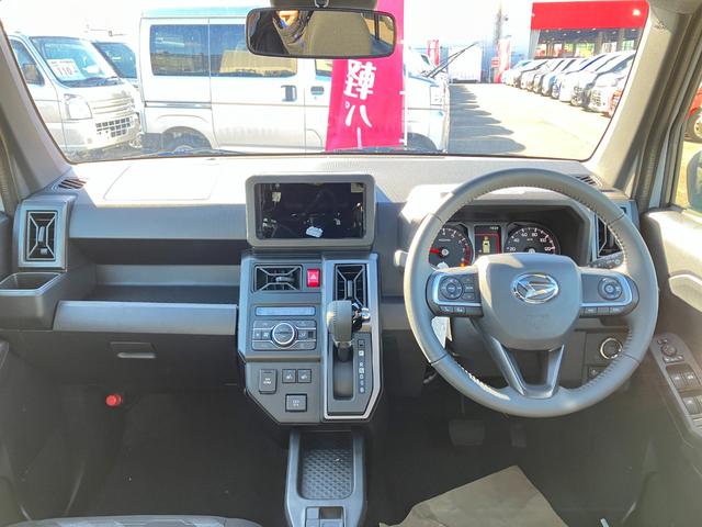 タフト G クロムベンチャー 届出済み未使用車 スマートアシスト LEDヘッドライト LEDフォグランプ ガラスルーフ オーディオレス 電動パーキングブレーキ ブレーキホールド 純正アルミホイール アイドリングストップ 4WD(18枚目)