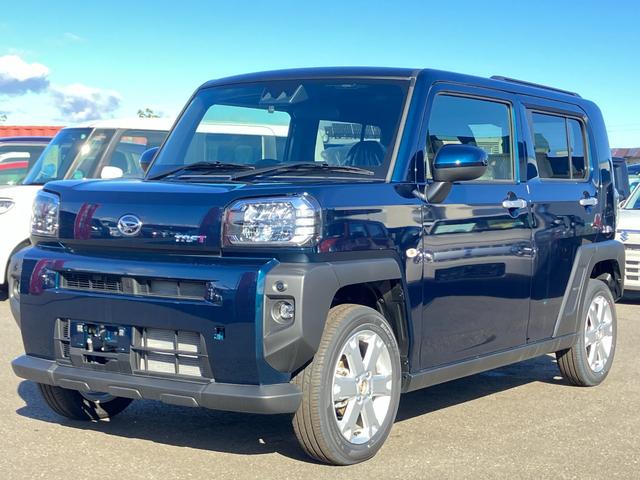 タフト G 届出済み未使用車 スマートアシスト LEDヘッドライト LEDフォグランプ ガラスルーフ オーディオレス 電動パーキングブレーキ ブレーキホールド 純正アルミホイール アイドリングストップ 4WD(4枚目)