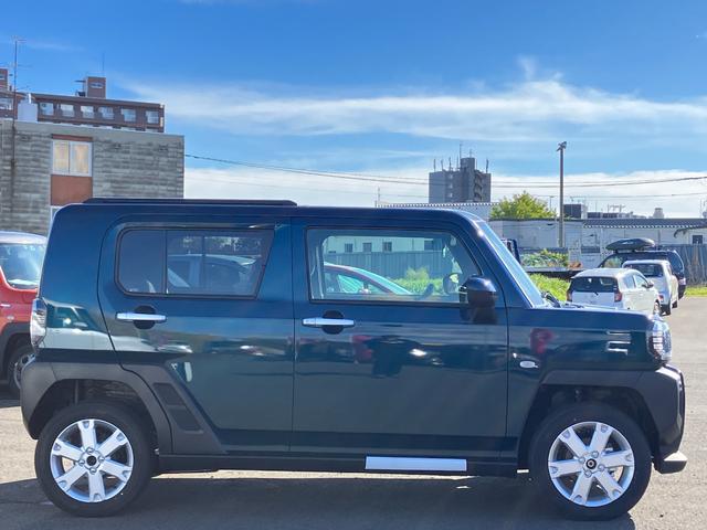 タフト G 届出済み未使用車 スマートアシスト LEDヘッドライト LEDフォグランプ ガラスルーフ オーディオレス 電動パーキングブレーキ ブレーキホールド 純正アルミホイール アイドリングストップ 4WD(12枚目)