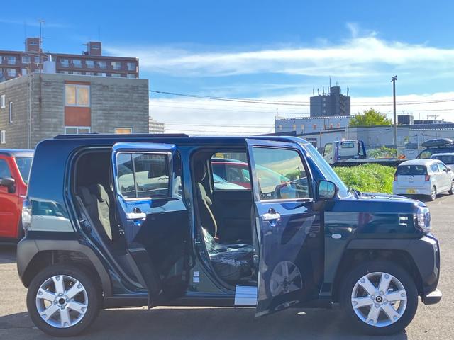 タフト G 届出済み未使用車 スマートアシスト LEDヘッドライト LEDフォグランプ ガラスルーフ オーディオレス 電動パーキングブレーキ ブレーキホールド 純正アルミホイール アイドリングストップ 4WD(14枚目)