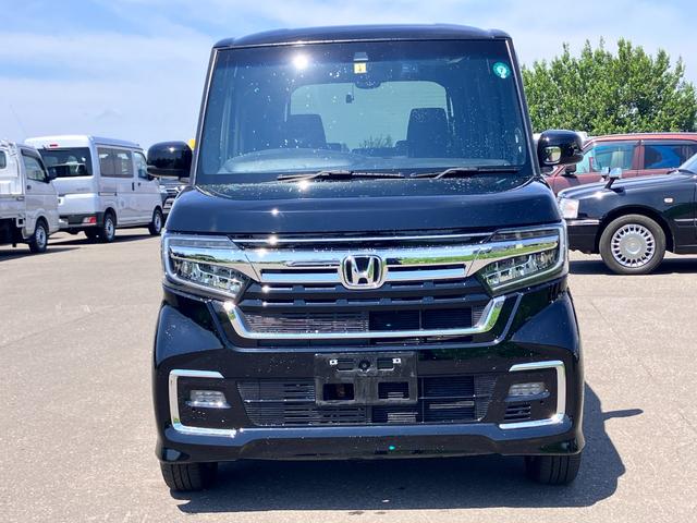 N-BOXカスタム L 松濤被害軽減ブレーキ 片側電動スライドドア イージークローザー スマートキー プッシュスタート LEDヘッドライト LEDフォグランプ オートライト 純正ナビゲーション バックカメラ 4WD(2枚目)