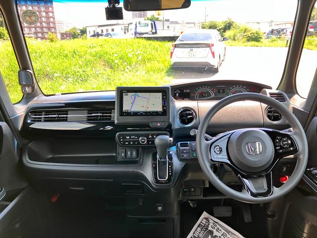 N-BOXカスタム L 松濤被害軽減ブレーキ 片側電動スライドドア イージークローザー スマートキー プッシュスタート LEDヘッドライト LEDフォグランプ オートライト 純正ナビゲーション バックカメラ 4WD(18枚目)