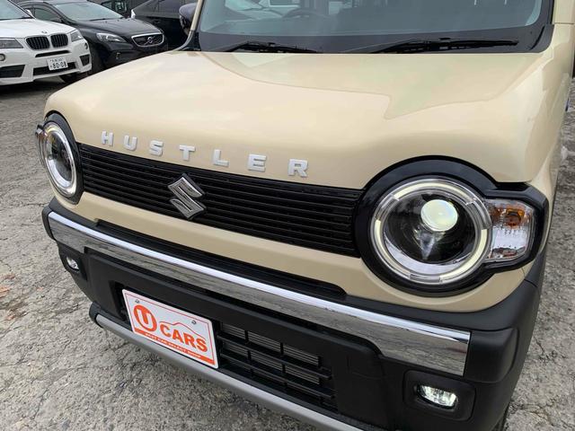 ハスラー ハイブリッドＧ　外装タフワイルドにカスタマイズ　４ＷＤ　クリアランスソナー　レーンアシスト　衝突被害軽減システム　スマートキー　アイドリングストップ　電動格納ミラー　シートヒーター　ＣＶＴ　盗難防止システム　ＡＢＳ　ＥＳＣ　アルミホイール（21枚目）