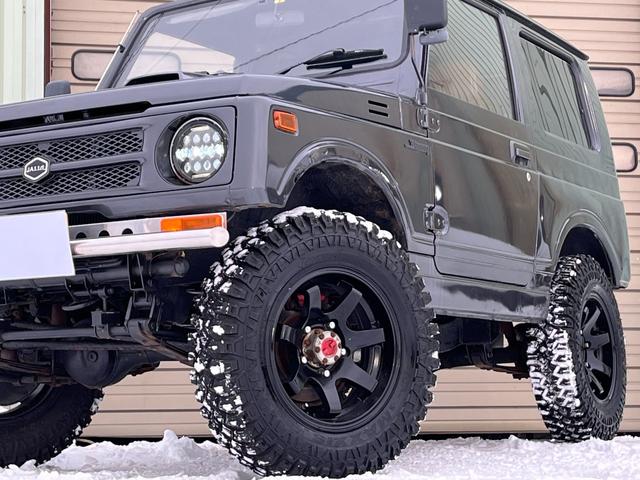 ＨＣ　ＪＡ１１Ｖ改　ターボ　４ＷＤ　５ＭＴ　アルミホイール　マットタイヤ　エンジンＦ６Ａ　バン登録(14枚目)