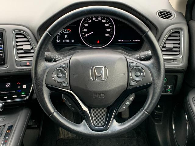 ヴェゼル X・ホンダセンシング 純正ナビ・フルセグ・CD/DVD・Bluetooth接続・バックカメラ・純正エンジンスターター・社外ドライブレコーダー前後・純正フロアマット・前列シートヒーター・電子パーキングブレーキ・ETC・(4枚目)