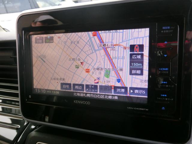 スペーシアカスタム ハイブリッドＸＳ　４ＷＤ・純正アルミ＋夏タイヤ・社外アルミ＋冬タイヤ付き・両側電動スライドドア・ナビ・ＴＶ・バックカメラ・ドラレコ・Ｂｌｕｅｔｏｏｔｈ・ハーフレザー・シートヒーター・ＬＥＤ・スマートキー（3枚目）