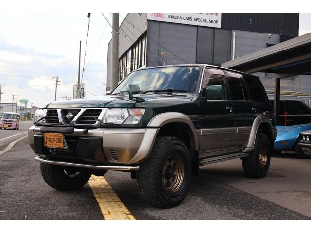 サファリ グランロード 4200ディーゼルターボ 4X4切替4WD 1ナンバー5人乗り ナビ サンルーフ Wエアコン レイズ16インチ鍛造AW ETC(2枚目)