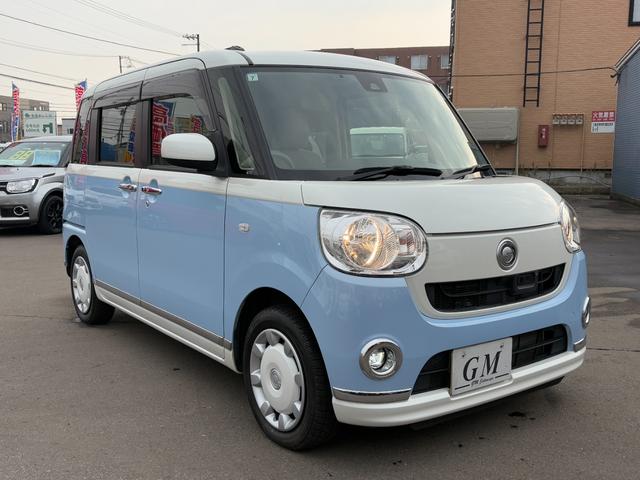 ムーヴキャンバス Ｘリミテッドメイクアップ　ＳＡＩＩ　４ＷＤ　ワンオーナー　本州仕入れ　スマートキー　純正オーディオ　スマートアシストＩＩ　両側パワースライドドア　アイドリングストップ　ＥＴＣ（3枚目）