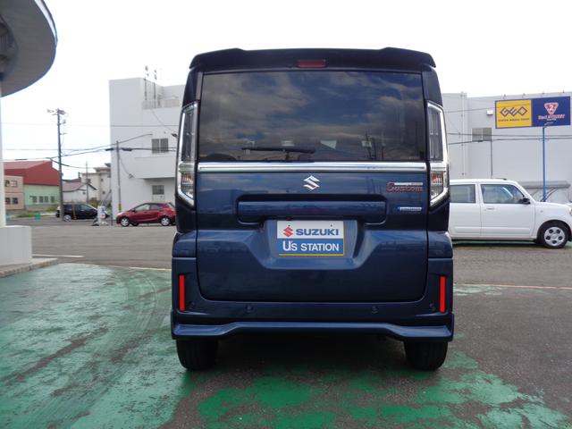 スペーシアカスタム カスタム　ＨＹＢＲＩＤ　ＸＳターボ　バックカメラ　スライドドア　純正ナビ　スズキセーフティーサポート　ワンオーナー　４ＷＤ（5枚目）