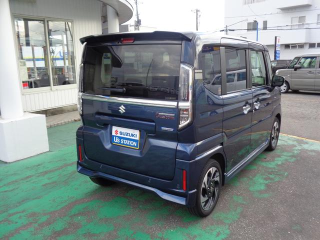 スペーシアカスタム カスタム　ＨＹＢＲＩＤ　ＸＳターボ　バックカメラ　スライドドア　純正ナビ　スズキセーフティーサポート　ワンオーナー　４ＷＤ（6枚目）
