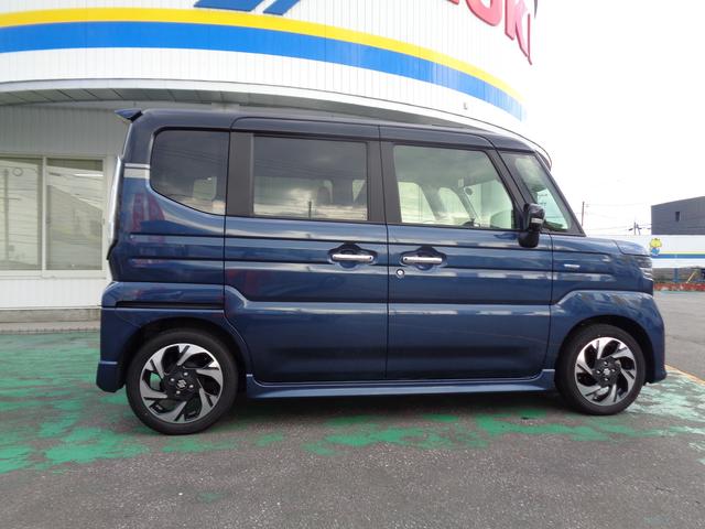 スペーシアカスタム カスタム　ＨＹＢＲＩＤ　ＸＳターボ　バックカメラ　スライドドア　純正ナビ　スズキセーフティーサポート　ワンオーナー　４ＷＤ（7枚目）
