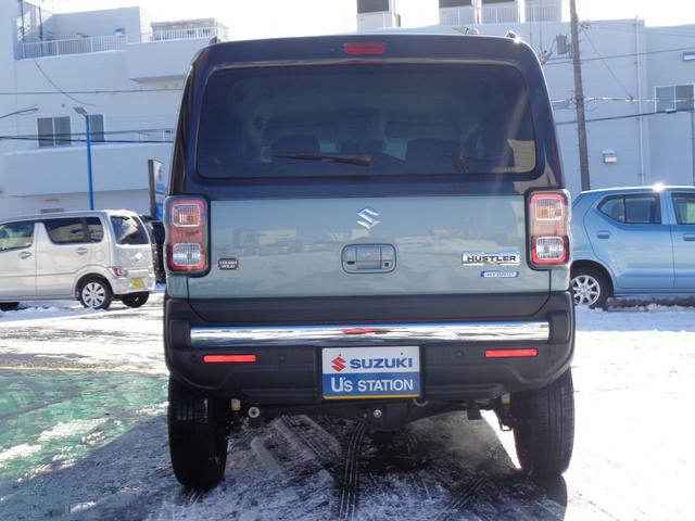ハスラー タフワイルドターボ 3型 バックカメラ オートライト Bluetooth 純正ナビ プッシュスタート シートヒーター オートエアコン スズキセーフティーサポート ワンオーナー 4WD 衝突被害軽減システム 衝突安全ボディ(5枚目)