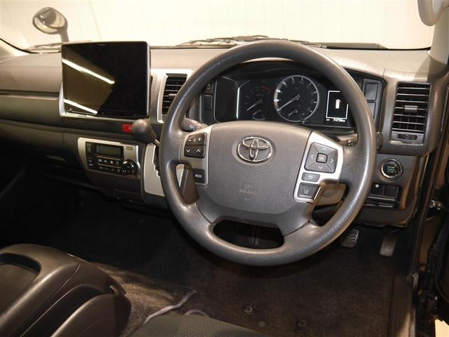 ハイエースバン ロングスーパーGL ダブルエアコン LEDヘッド 運転席エアバッグ ドラレコ イモビライザー オートエアコン フルセグテレビ フルタイム4WD メモリナビ 寒冷地仕様車 パワーステアリング スマ-トキー ETC車載器(4枚目)