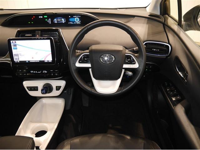 プリウス Ａプレミアム　ツーリングセレクション　横滑り防止機能　皮シート　運転席パワーシート　エアコン　パワーウィンドウ　ナビ＆ＴＶ　アイドリングストップ　ＬＥＤライト　盗難防止装置　スマートキー＆プッシュスタート　キーレス　ＥＴＣ　アルミホイール（5枚目）