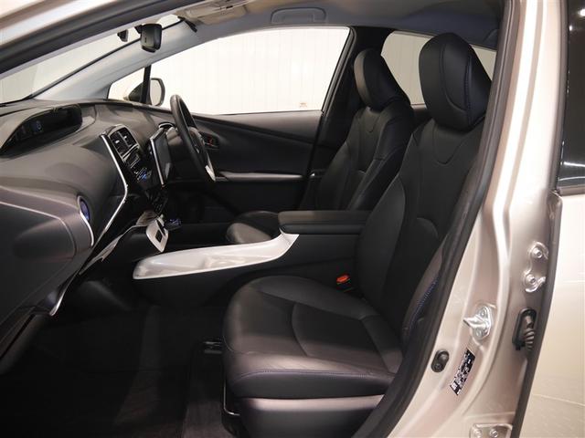 プリウス Ａプレミアム　ツーリングセレクション　横滑り防止機能　皮シート　運転席パワーシート　エアコン　パワーウィンドウ　ナビ＆ＴＶ　アイドリングストップ　ＬＥＤライト　盗難防止装置　スマートキー＆プッシュスタート　キーレス　ＥＴＣ　アルミホイール（12枚目）