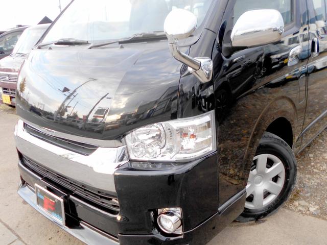 ハイエースワゴン DX 4WD 4型バットフェイス&テール スポイラー LEDヘッドライト&フォグ リアヒーター&クーラー 走行85000キロ 10人乗り(3枚目)