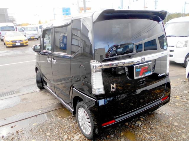 Ｎ－ＢＯＸカスタム Ｇ・Ｌパッケージ　電動パワースライド　スマートキー　プッシュスタート　エンジンスターター　ＥＴＣ　ナビ＆バックカメラ　走行７８０００キロ　タイミングベルトチェーン　リアスポ　ＨＩＤ（9枚目）