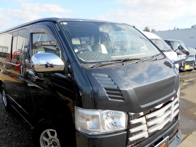ハイエースバン ロングスーパーＧＬ　４ＷＤ　５ドア　２．５ＤＴ　両側スライド　４型フェイス＆スポイラー　ＬＥＤヘッド＆フォグ　革調シートカバー　エアロボンネット　リアヒーター＆クーラー　タイミングベルト交換済（20枚目）
