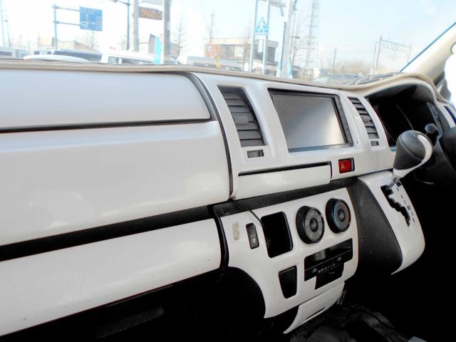 ハイエースバン ロングスーパーＧＬ　４ＷＤ　５ドア　２．５ＤＴ　両側スライド　４型フェイス＆スポイラー　ＬＥＤヘッド＆フォグ　革調シートカバー　エアロボンネット　リアヒーター＆クーラー　タイミングベルト交換済（34枚目）