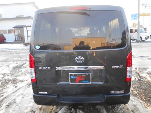 ハイエースバン ロングスーパーGL 2.5DT 4型フェイス スポイラー テール LEDヘッド&フォグ 木目調パネル コンビハンドル リアヒーター&クーラー ナビ バックカメラ(9枚目)