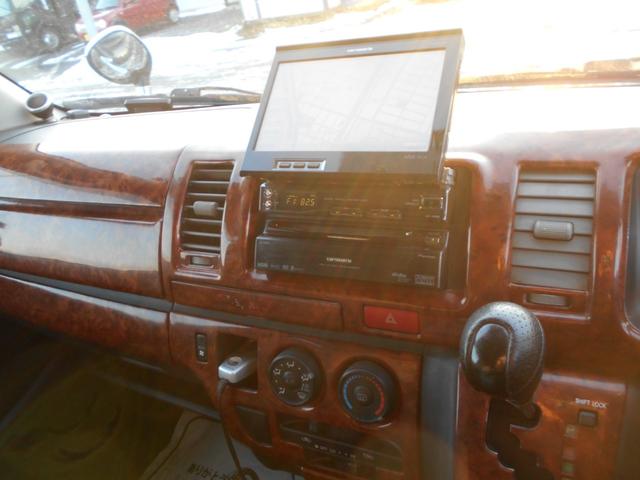 ハイエースバン ロングスーパーGL 2.5DT 4型フェイス スポイラー テール LEDヘッド&フォグ 木目調パネル コンビハンドル リアヒーター&クーラー ナビ バックカメラ(43枚目)