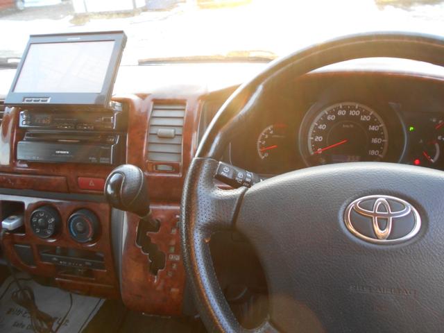 ハイエースバン ロングスーパーGL 2.5DT 4型フェイス スポイラー テール LEDヘッド&フォグ 木目調パネル コンビハンドル リアヒーター&クーラー ナビ バックカメラ(46枚目)