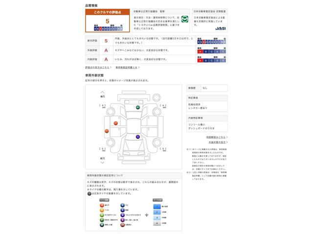 車両状態評価書