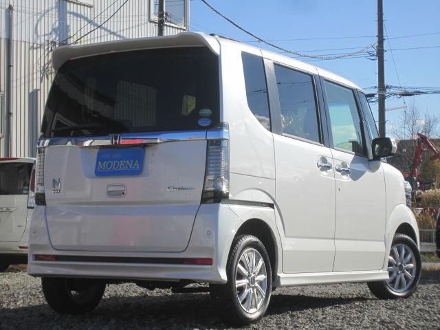 N-BOXカスタム G・Lパッケージ 4WD ワンオーナー車 パワースライドドア 社外ナビ&フルセグTV Bカメラ E/Gスターター ドラレコ ETC HID フォグ 社外アルミ 記録簿 冬タイヤ+アルミセット積込み 1年間走行無制限保証(13枚目)
