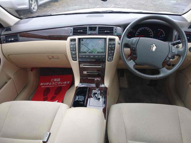 クラウン Rサルーンi-Four60thスペシャルED 4WD ETC オートクルーズコントロール バックカメラ ナビ アルミホイール HID AT スマートキー 電動格納ミラー 盗難防止システム パワーシート CD MD 衝突安全ボディ ABS ESC(2枚目)