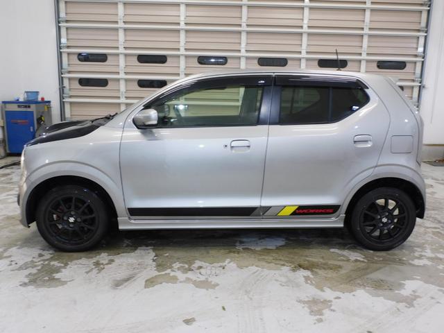 アルトワークス ベースグレード　社外ＦＲＰエアロボンネットロッソモデロ新品マフラー純正レカロシートＫＹＢショックＨＩＤフォグランプ横滑り防止機能スマートキープッシュスタートパドルシフト純正タワーバーオートエアコン寒冷地仕様（4枚目）