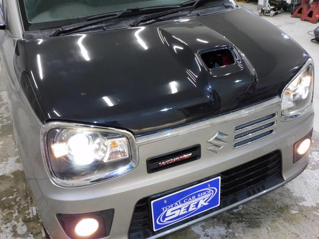 アルトワークス ベースグレード　社外ＦＲＰエアロボンネットロッソモデロ新品マフラー純正レカロシートＫＹＢショックＨＩＤフォグランプ横滑り防止機能スマートキープッシュスタートパドルシフト純正タワーバーオートエアコン寒冷地仕様（13枚目）