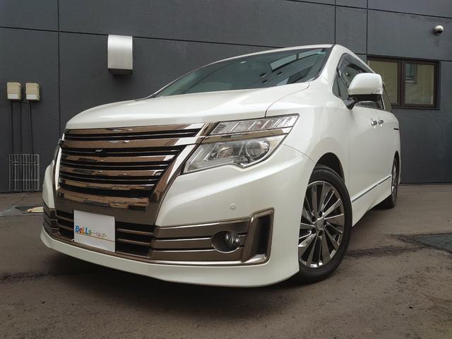 エルグランド 後期型ライダー４ＷＤ　ブラックライン　黒本革シート　後期型　ブラックライン　アラウンドビューモニター　エンジンスターター　黒本革シート　パワーシート　両側パワースライドドア　パワーバックドア　純正ナビＴＶ　オートクルーズ　クリアランスソナー（21枚目）