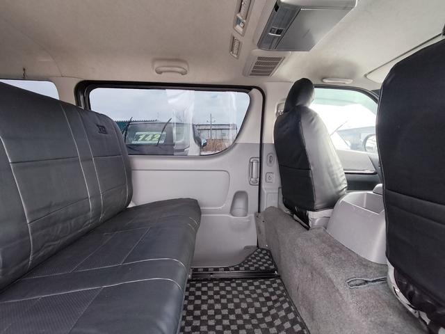 ハイエースバン ロングスーパーGL 4WD 本州仕入れ 新品シートカバー 社外SDナビ フルセグ バックカメラ フリップダウンモニター(27枚目)