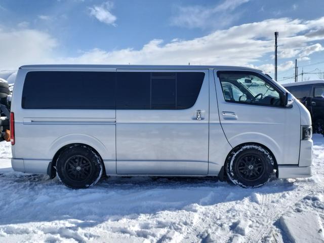 ハイエースバン ロングスーパーGL 4WD 本州仕入れ 社外アルミ 純正SDナビ 新品シートカバー LEDテール 社外ヘッドライト(5枚目)