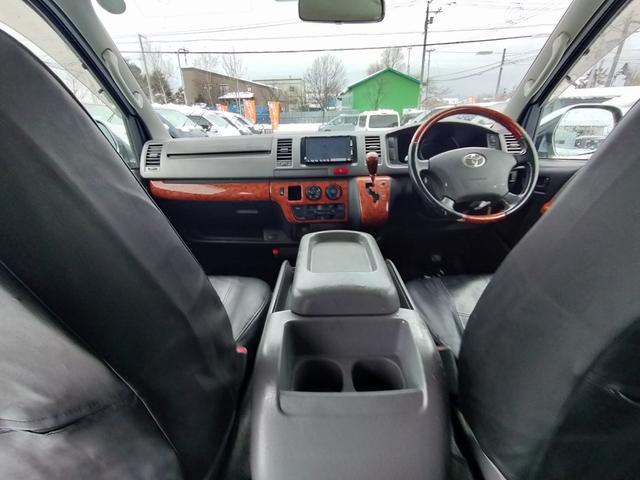 ハイエースバン ロングスーパーGL 4WD 本州仕入れ シートカバー Fスポイラー 社外HDDナビ タイミングベルト交換済み LEDテール(46枚目)