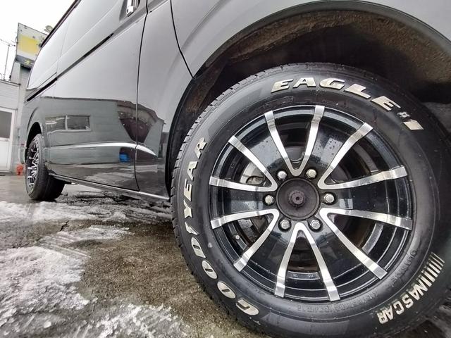 ハイエースバン ロングスーパーＧＬ　４ＷＤ　本州仕入れ　新品シートカバー　社外アルミ　ホワイトレター　社外ＳＤナビ　フルセグ　バックカメラ（50枚目）