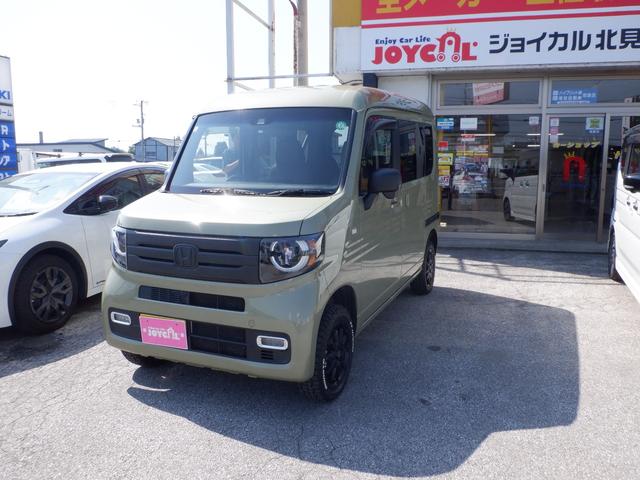 Ｎ－ＶＡＮ＋スタイル 　ホンダセンシング　４ＷＤ　インチアップ　マットタイヤ　ＡＭＥ１４インチアルミ　ＬＥＤヘッドライト　ＬＥＤフォグ　オートハイビーム　純正ナビＴＶバックカメラ　ＥＴＣ　コーナーセンサー　シートカバー（2枚目）