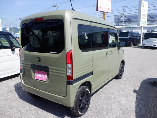 Ｎ－ＶＡＮ＋スタイル 　ホンダセンシング　４ＷＤ　インチアップ　マットタイヤ　ＡＭＥ１４インチアルミ　ＬＥＤヘッドライト　ＬＥＤフォグ　オートハイビーム　純正ナビＴＶバックカメラ　ＥＴＣ　コーナーセンサー　シートカバー（6枚目）