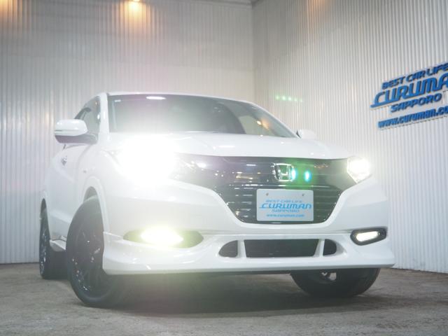 ヴェゼル ハイブリッドＺ・ホンダセンシング　４ＷＤ　エアロ　１８ＡＷ　ハーフレザーシート　メモリーナビ　地デジ　Ｂｌｕｅｔｏｏｔｈ　バックモニター　ＥＴＣ　ドライブレコーダー　エンジンスターター　ワイパーデアイサー　１年間保証・走行距離無制限（6枚目）