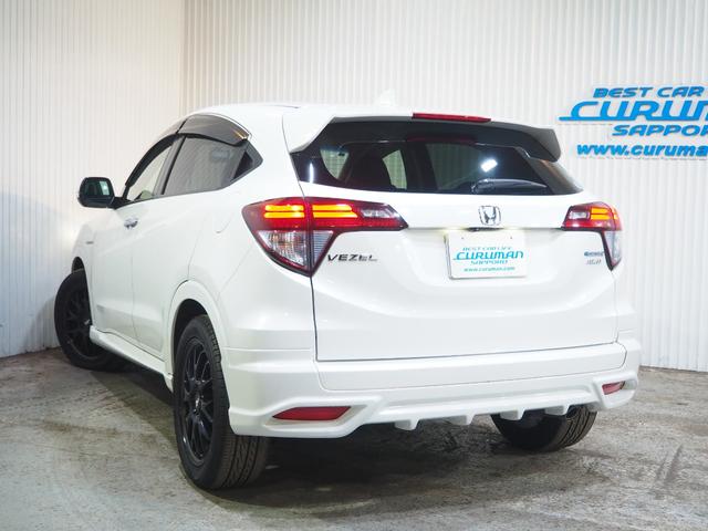 ヴェゼル ハイブリッドＺ・ホンダセンシング　４ＷＤ　エアロ　１８ＡＷ　ハーフレザーシート　メモリーナビ　地デジ　Ｂｌｕｅｔｏｏｔｈ　バックモニター　ＥＴＣ　ドライブレコーダー　エンジンスターター　ワイパーデアイサー　１年間保証・走行距離無制限（14枚目）